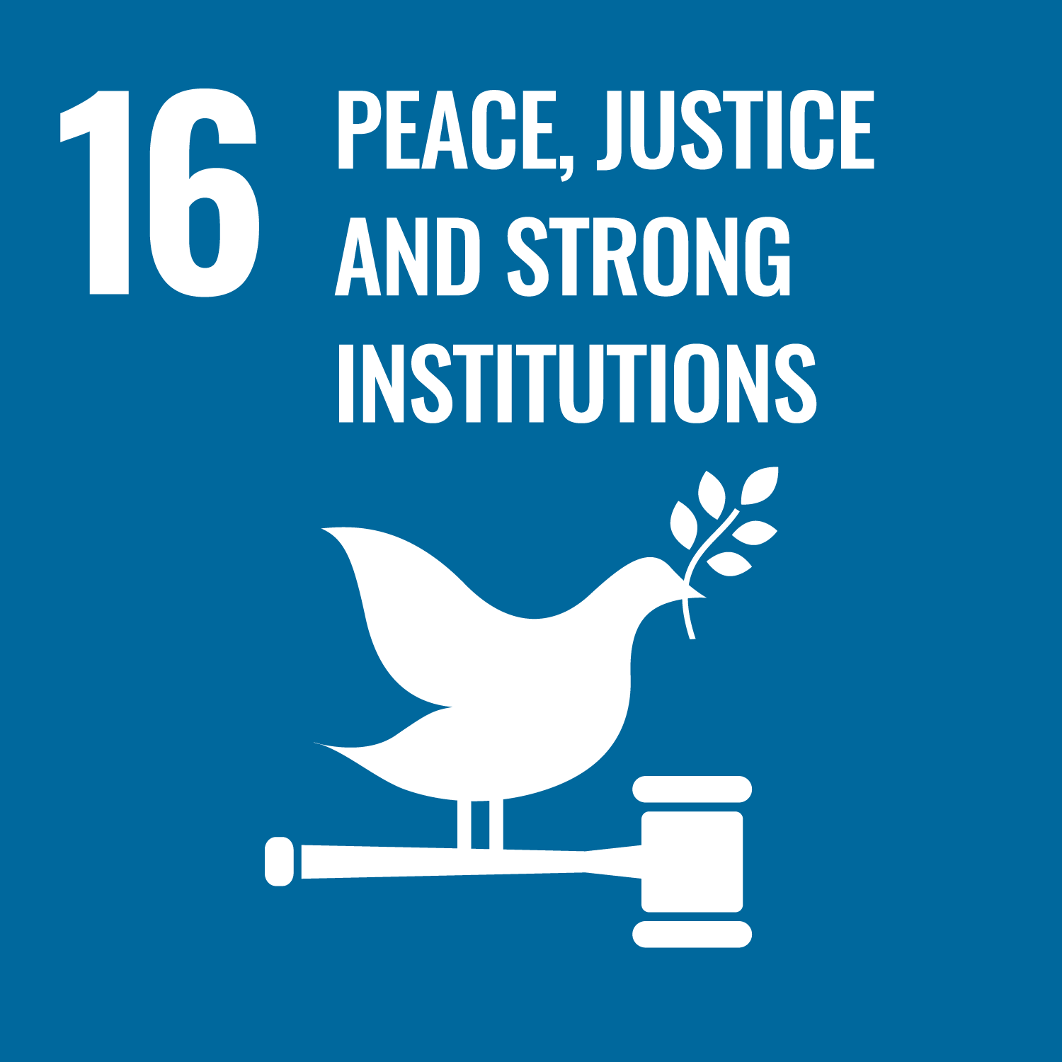 Icon: 16 Peace, justice and strong institutions